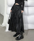 Crinkle Gloss Maxi Skirt